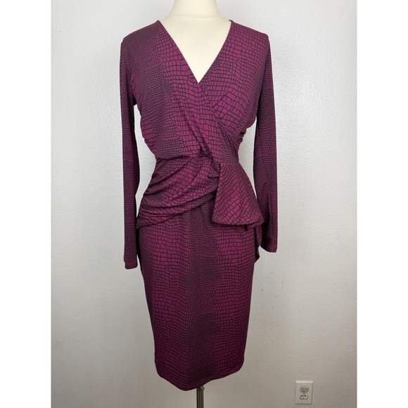 Leota Dresses & Skirts - NWT Leota Crocco Raspberry Radiance Scarlett Dress Size M